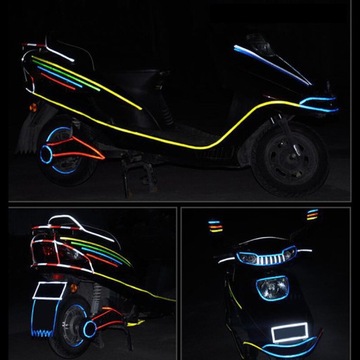 ЛЕНТА САМОКЛЕЯЩАЯСЯ СВЕТООТРАЖАЮЩАЯ ПРЕДУПРЕЖДАЮЩАЯ ДЛЯ АВТОМОБИЛЕЙ, МОТОЦИКЛОВ, ЖЕЛТАЯ 8М