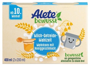 ALETE KASZKA DO PICIA 6 ZIAREN ZBOŻA MIÓD 2x200ml