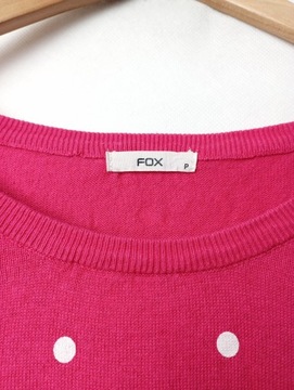 ATS sweter FOX bawełna wiskoza groszki S