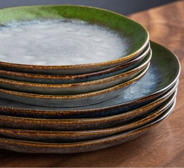 VANCASSO STARRY зеленая керамогранитная посуда на 12 персон / 36 шт.