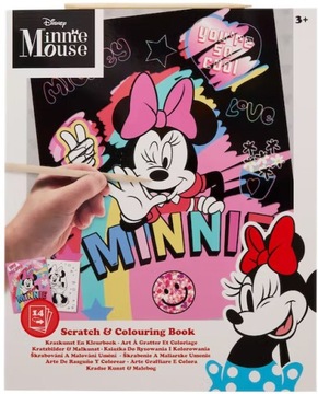 Magiczny Blok zdrapka kolorowanka Myszka Minnie