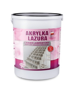 Lakier lamperyjny Aksil Akrylka Lazura satyna 5L
