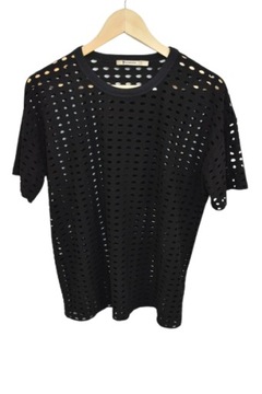 T Alexander Wang t-shirt damski perforated tee S