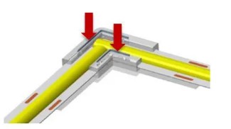 РАЗЪЕМ СВЕТОДИОДНОЙ ЛЕНТЫ УГЛОВОЙ РАЗЪЕМ 90° YDEL