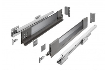 SZUFLADA GTV AXIS PRO GLASS L400 H86 NISKA SZKLANY BOK 40KG CICHY DOMYK