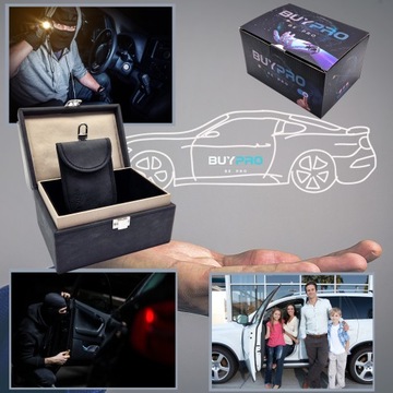 Pudełko na Kluczyk Klatka Faraday Blokuje Keyless GSM GPS BOX + Etui + RFID