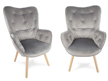 FOTEL USZAK styl skandynawski RETRO SALON F906G