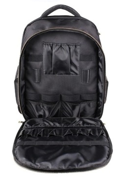 Профессиональный парикмахерский рюкзак-сумка для аксессуаров, вместительный, черный.