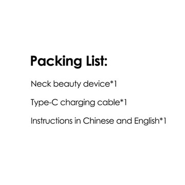 Ems Neck Beauty Instrument Narzędzie do usuwania zmarszczek na szyi i twarzy Urządzenie do masażu