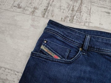 DIESEL TROXER MĘSKIE SPODNIE JEANS SLIM SKINNY 34/32 pas90 dł.106