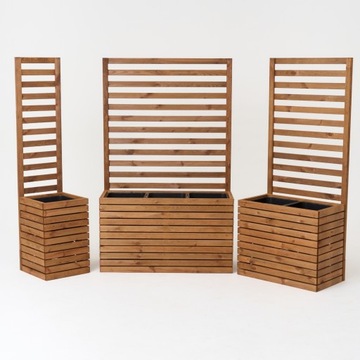 Donica ogrodowa drewniana duża wysoka 155-170cm wkład taras balkon ogród