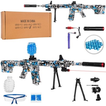 KARABIN SZTURMOWY PISTOLET NA KULKI ŻELOWE DUŻY 93CM Z LASEREM