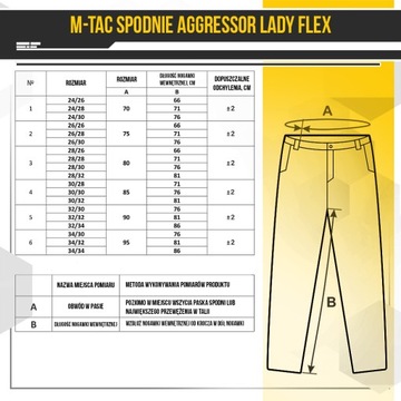 M-Tac Spodnie Aggressor Lady Flex Black