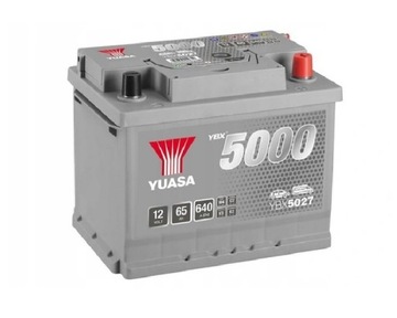 AKUMULATOR YUASA YBX5027 12V 65AH 640A P+