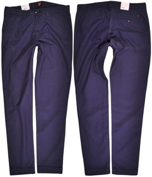 LEE spodnie NAVY regular SLIM CHINO _ W28 L33