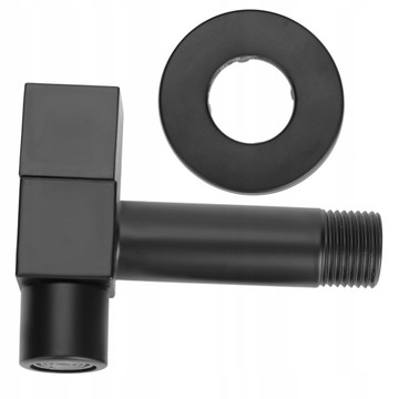 Черный медный настенный смеситель с резьбой G1/2, одинарный