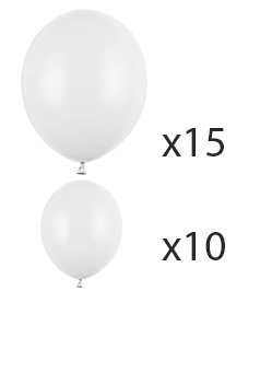 GIRLANDA balonowa BOHO ZŁOTE CHROM BALONY KONFETTI