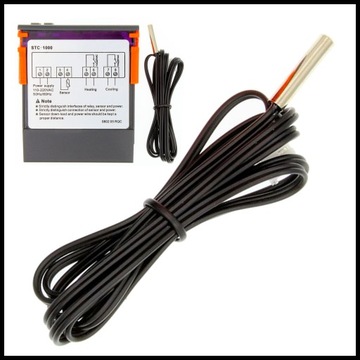 ТЕРМОСТАТ-РЕГУЛЯТОР ТЕМПЕРАТУРЫ 230В STC-1000 КОНТРОЛЛЕР ПЕРЕМЕННОГО ТОКА С ЗОНДОМ