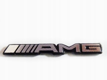 Emblemat znaczek napis AMG Mercedes chrom 35mm