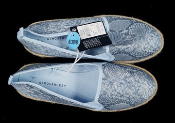 ATMOSPHERE FIRMOWE NOWE WĘŻOWE ESPADRYLE 39