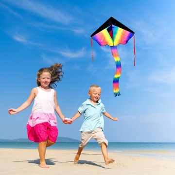 Портативный воздушный змей с трубкой для развлечения на ветру где угодно.