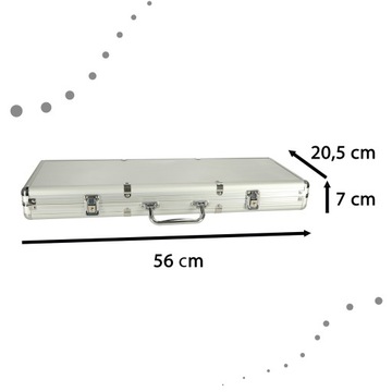 ПОКЕРНЫЙ НАБОР В ЧЕМОДАНЕ 500 ФИШЕК 3 КОЛОДЫ КАРТ ЭЛЕГАНТНЫЙ ПРОЧНЫЙ ЧЕМОДАН