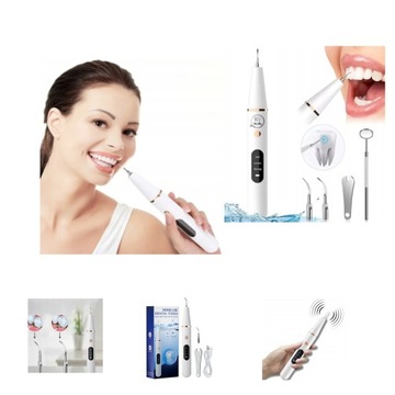 УЛЬТРАЗВУКОВОЙ СТОМАТОЛОГИЧЕСКИЙ СКАЛЕНЕР ДЛЯ ЗУБОВ МОЩНОЕ УДАЛЕНИЕ НАКИПИ + НАБОР