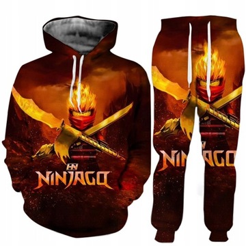 DRES 3D NINJAGO KAI BLUZA SPODNIE WZORY ROZMIARY