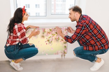 Магнитный магнитный коврик на радиаторе 140x60 цветов стена настенная роспись