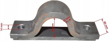 ЦИЛИНДР ПРИЦЕПА 1300мм 8Т С 3 СТОРОН + КРЕПЛЕНИЯ