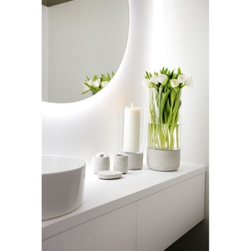 LAMPION SZKLANY ŚWIECZNIK + BETON ARCHITEKTONICZNY