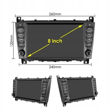 РАДИО ANDROID GPS Mercedes Benz CLK W209 CLC W203
