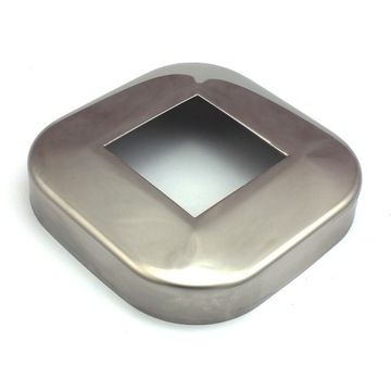 Rozeta 90x90 mm polerowana pod profil 40x40 mm