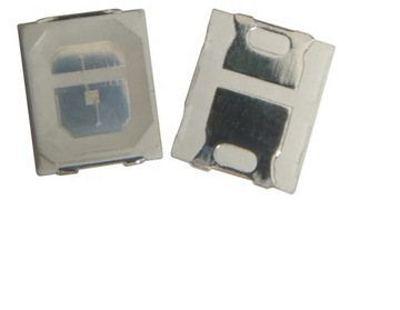 Dioda LED SMD GREEN 520nm PLCC-2 2835, 50 sztuk