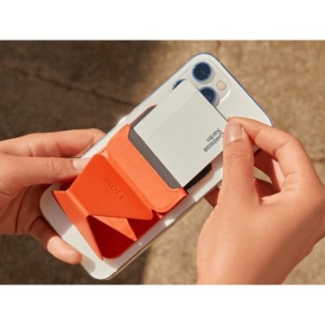 Подставка и кошелек для телефона MOFT Snap-On (совместим с MagSafe) — серый