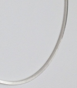 Łańcuszek srebrny 925 Naszyjnik linka żyłka żmijka WŁOSKA
