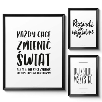 Galeria Plakatów Łazienka Toaleta Zabawny Zestaw