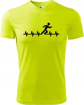 НЕОНОВАЯ ФУТБОЛКА ДЛЯ БЕГУНОВ, БЫСТРОСЫХАЮЩАЯ, XL