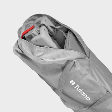 Дорожная кроватка детская двухъярусная складная Tulano Dream 40 Grey