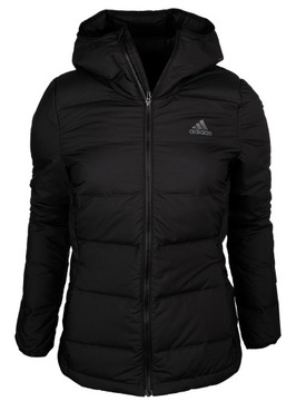 Kurtka zimowa damska adidas Helionic Hooded Down puchowa ciepła czarna S