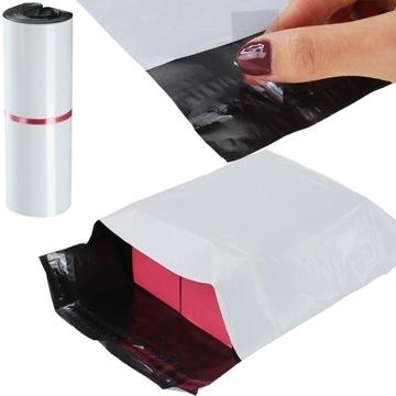 Foliopaki Kurierskie B4 260x350 mm Do Pakowania Foliopak Biały - 100 szt.