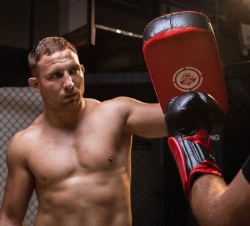 ТРЕНИРОВОЧНЫЙ ЩИТ ПАО БОКСЕРСКИЙ ЩИТ НАТУРАЛЬНАЯ КОЖА MUAY THAI DBX BUSHIDO