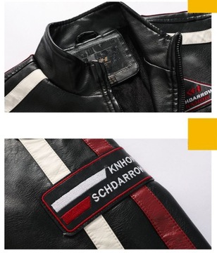 МУЖСКАЯ СПОРТИВНАЯ КОЖАНАЯ МОТОЦИКЛНАЯ КУРТКА Мода