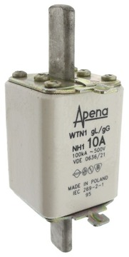 Apena wkładka topikowa bezpiecznik mocy 1 10A gG