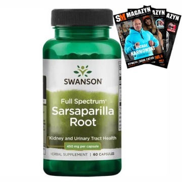 SWANSON SARSAPARILLA KOLCOROŚL 450mg 60k DETOKS