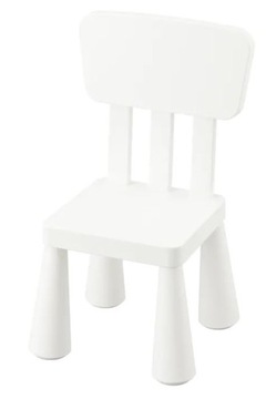 IKEA MAMMUT KRZESEŁKO DLA DZIECKA BIAŁY