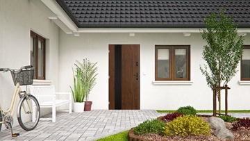 ПОЛЬСКИЕ НАРУЖНЫЕ ДВЕРИ INOXSTAL1P ЧЕРНЫЕ 72MM 100