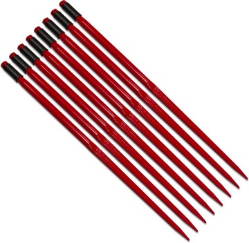 8x ZĄB ŁADOWACZA PROSTY 1100 mm CHWYTAKA + TULEJKA