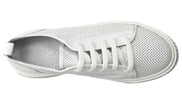 Sneakersy Venezia 1556110 Skórzane Białe