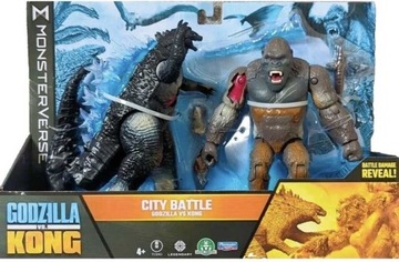MONSTERVERSE GODZILLA VS KONG 2 RUCHOME FIGURKI 15 CM KONG AXE HEAT RAY